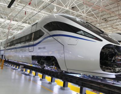 庞巴迪合资企业向中国提供120辆高速列车