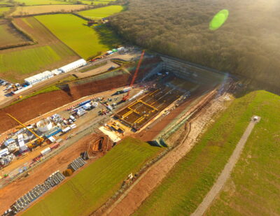 HS2 Warwickshire网站准备发射隧道镗床